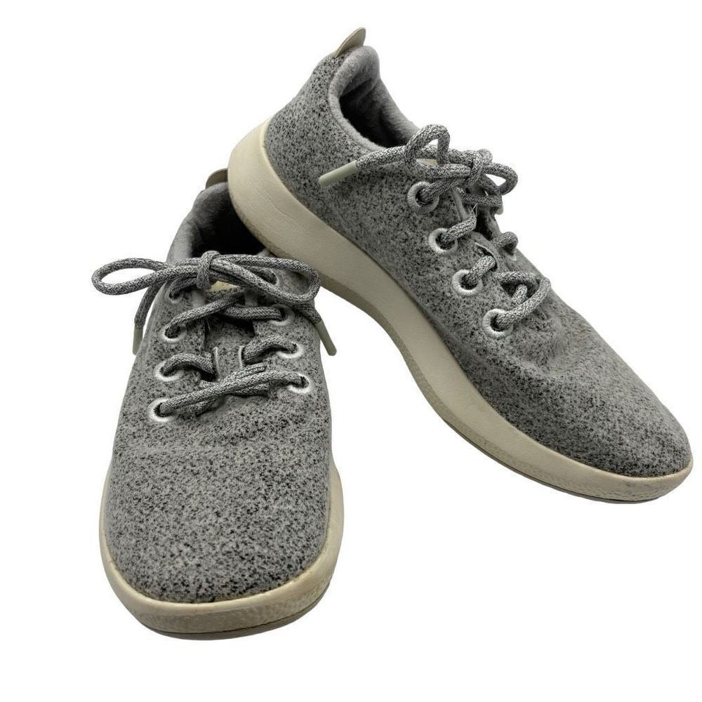 Allbirds Women's Wool Runners Sneakers Dapple Gray Cream Sole Size 10‎